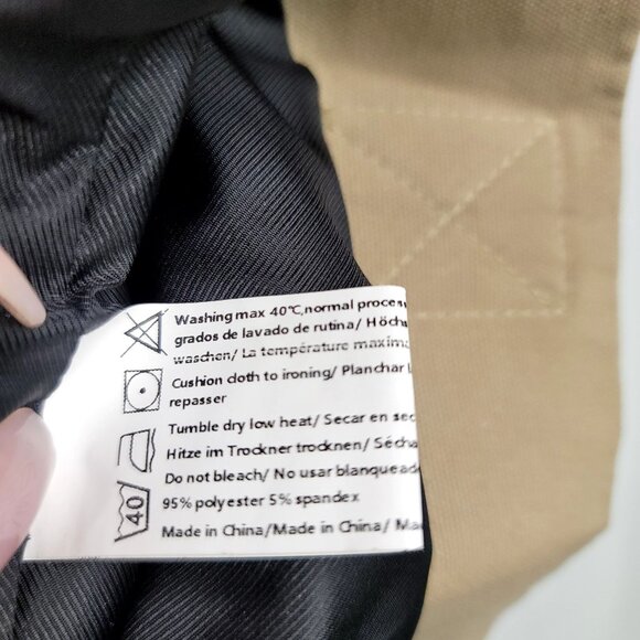 Mens Kahki 2XL Military Tactical Utility Jacket Gorpcore Multiple Pockets Straps - Picture 6 of 16